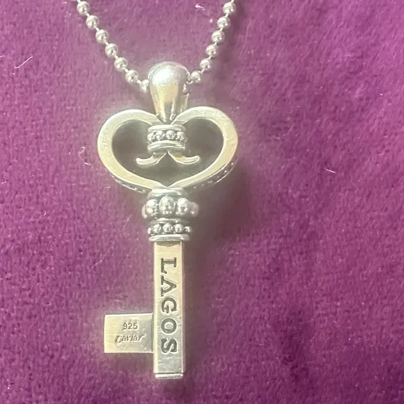 LAGOS Silver Key Necklace - Picture 2 of 3
